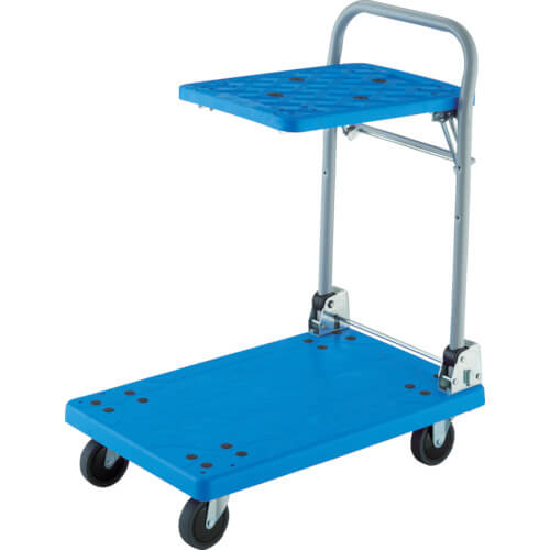 รถเข็นขนส่งเรซิน Grand Cart Silent Value Type (แบบพับได้ สองชั้น เรียบง่าย) แบรนด์ TRUSCO