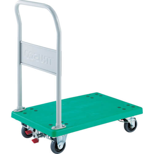 รถเข็นขนส่งทำจากเรซิน รุ่น Grand Cart (แบบมีด้ามจับคงที่ พร้อมตัวล็อกล้อแบบวงแหวน 4 ล้อ) แบรนด์ TRUSCO