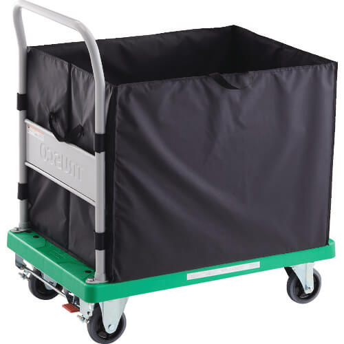 รถเข็นขนส่งเรซิน Grandcart (พร้อมกล่องสำหรับรถเข็นมือ) พร้อมตัวล็อก แบรนด์ TRUSCO
