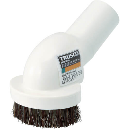 แปรงกลม ขนม้า สีขาว แบรนด์ TRUSCO