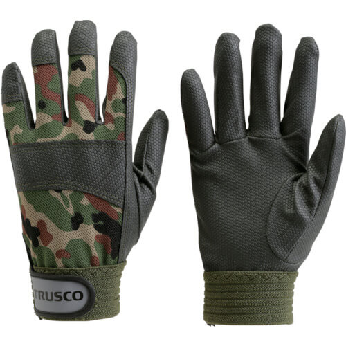 ถุงมือหนังเทียม ถุงมือลายพราง PU แบรนด์ TRUSCO