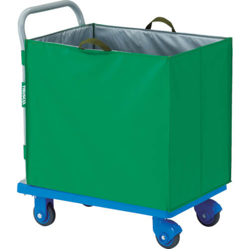 รถเข็นขนส่งเรซิน Grandcart Silent (พร้อมกล่องแบบมีล้อลาก) - แบบไม่มีฝาปิด แบรนด์ TRUSCO