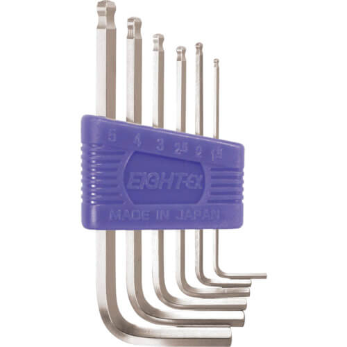 T ประแจหกเหลี่ยมหัวบอลเตเปอร์ Standard แบรนด์ EIGHT TOOL