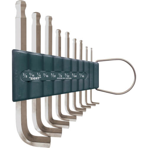 TTR ประแจหกเหลี่ยมหัวบอลเตเปอร์ Special Short Arm (inch) แบรนด์ EIGHT TOOL