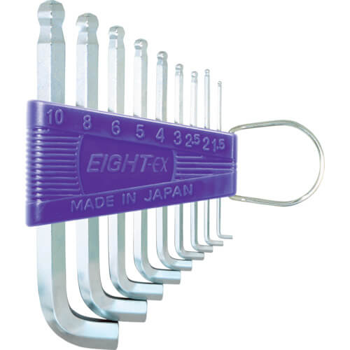TTR ประแจหกเหลี่ยมหัวบอลเตเปอร์ Special Short Arm (mm) แบรนด์ EIGHT TOOL