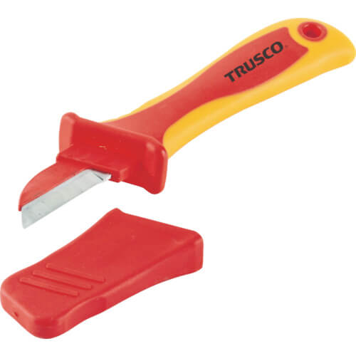 มีดช่างไฟฟ้าหุ้มฉนวน (ชนิดเคลือบพลาสติก) ขนาด 200 มม. แบรนด์ TRUSCO