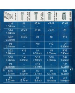ชุดประแจแอล6PT+บอล ยาวพิเศษ9ชิ้น (นิ้ว)