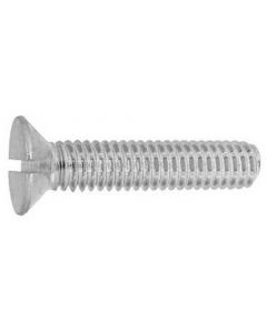 Zinc Blue Cr6+(-)Machine Screw Withworth Flat Head กล่องละ 50เส้น