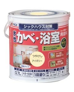สีทาผนัง/ห้องน้ำ สูตรน้ำ (ผนังไร้กลิ่น) 0.7L ไอวอรี่