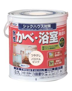 สีทาผนัง/ห้องน้ำ สูตรน้ำ (ผนังไร้กลิ่น) 0.7L สีชมพูพาสเทล