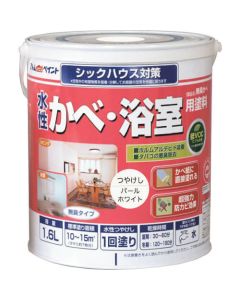 สีทาผนัง/ห้องน้ำ สูตรน้ำ (ผนังไร้กลิ่น) 1.6L สีขาวมุก