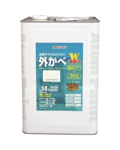 ผนังด้านนอกซิลิโคนอะคริลิคสูตรน้ำ 14L สีขาวน้ำนม
