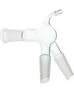 Distilling Adapter Vacuum Type 105 Degree Bent TS Joints 2 Outlets 1อัน