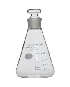 Common Mating Common Stopper Erlenmeyer Flask with Guideline Scale 300 mL (รวม 24 ชิ้น)