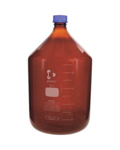 ขวดฝาเกลียวสีน้ำตาล 10L ฝาสีน้ำเงิน