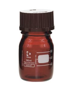 ขวดฝาเกลียว สีน้ำตาล ฝาแดง 100ml (10 ชิ้น)