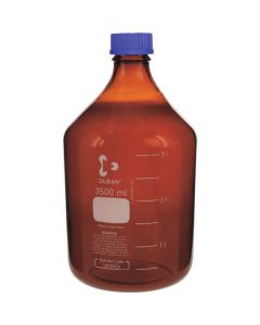 ขวดฝาเกลียว (ขวดกลาง) สีน้ำตาลฝาน้ำเงิน 3.5L