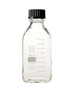 ขวดเหลี่ยมคอเกลียว 1000ml ฝาดำ (10 ชิ้น)