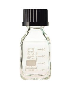 ขวดเหลี่ยมคอเกลียว 100ml ฝาดำ (10 ชิ้น)