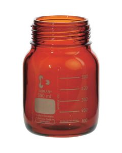 ขวดฝาเกลียว ปากกว้าง สีน้ำตาลเข้ม เฉพาะขวด 500 mL (10 ชิ้น)