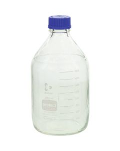 Laboratory Bottle With Blue Screw-cap. Plastic coated. DURAN 1อัน