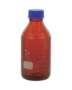 เซฟตี้โค้ทขวดฝาเกลียว สีน้ำตาล ฝาสีน้ำเงิน 1L