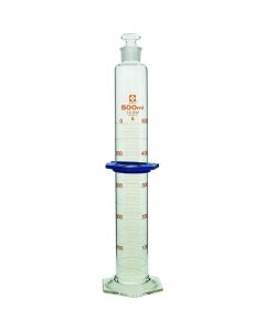 Graduated Cylinder SuperGrade with Glass Stopper 500mL 1เส้น