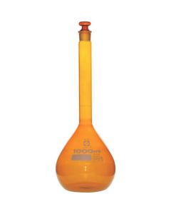 Volumetric Flask Amber CustomA 1L 1เส้น