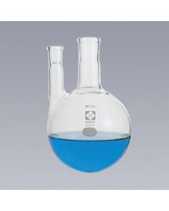 Flasks. round bottom. 2-short neck. SPC Joint 1อัน