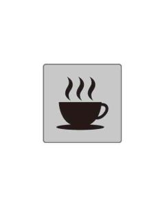 ป้ายร้านกาแฟ อะคริลิก 3mm 100 x 100 Gray