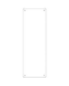 แผ่นเหล็กเรียบ ขาว Steel-6 (สีขาว) แผ่นเรียบ 360 x 120 x 0.8 มม