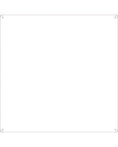 แผ่นเหล็กล้วน ขาว สตีล-32 (ขาว) 450 x 450 x 0.5 มม. แบบเสือภูเขาธรรมดา
