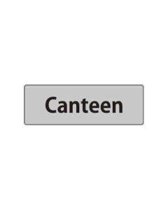 ป้ายหน้าห้อง "Canteen" อะคริลิก 3mm 80 x 240 Gray
