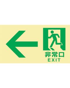 Emergency Exit Guidance Sign Passageway