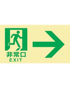 Emergency Exit Guidance Sign Passageway