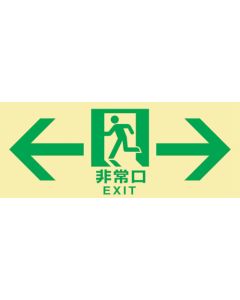 Emergency Exit Guidance Sign Passageway
