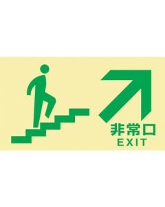 Emergency Exit Guidance Sign Passageway