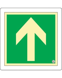 Glow-in-the-Dark Emergency Exit Guide Sticker for Floor 1แผ่น