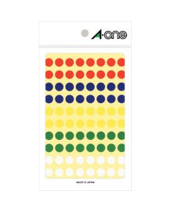 A-one(TM) ป้ายสี แบบกลม 9มม. (รวม 11 ชิ้น)