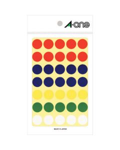 A-one(TM) ป้ายสี แบบกลม 15มม. (รวม 11 ชิ้น)