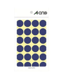 A-one (TM) ป้ายสีกลม 20 มม. Φ สีน้ำเงิน (รวม 14 ชิ้น)