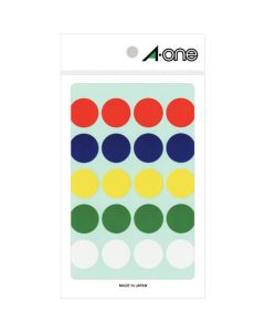 A-one(TM) ป้ายสี แบบกลม คละแบบ 20มม. (รวม 11 ชิ้น)