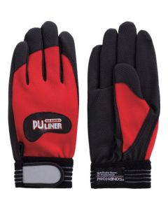 ถุงมือหนังสังเคราะห์ PU liner alpha red L