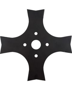 Spare blade for cutting grass without damage to electric fence