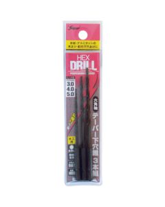 Hexagonal Shank Taper Drill Set  ชุดละ 3 เส้น