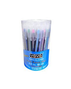 ปากกาลูกลื่น 0.5 มม. (แพ็ค50ด้าม) น้ำเงิน YOYA 1031