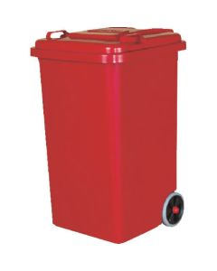 ถังขยะพลาสติก 65L สีแดง