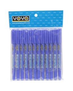 ปากกาเขียนแผ่นซีดี 2 หัว (แพ็ค12ด้าม) น้ำเงิน YOYA 1101