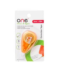 เทปลบคำผิด 5 มม. x 8ม. ส้ม ONE T-90214OR