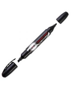 ปากกามาร์คเกอร์ 2 หัว ดำ (OPP Bag) ONE WT8034